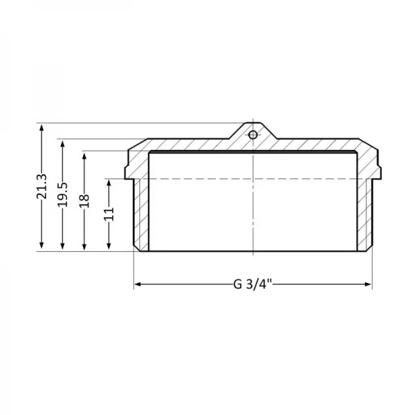 Заглушка SD Plus 3/4
