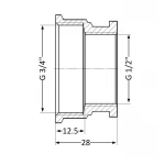 Муфта SD Plus 1/2
