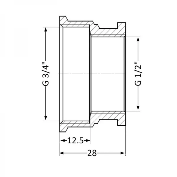 Муфта SD Plus 1/2