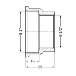 Муфта SD Plus 1/2