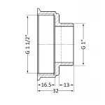 Переход SD Plus 1 1/2