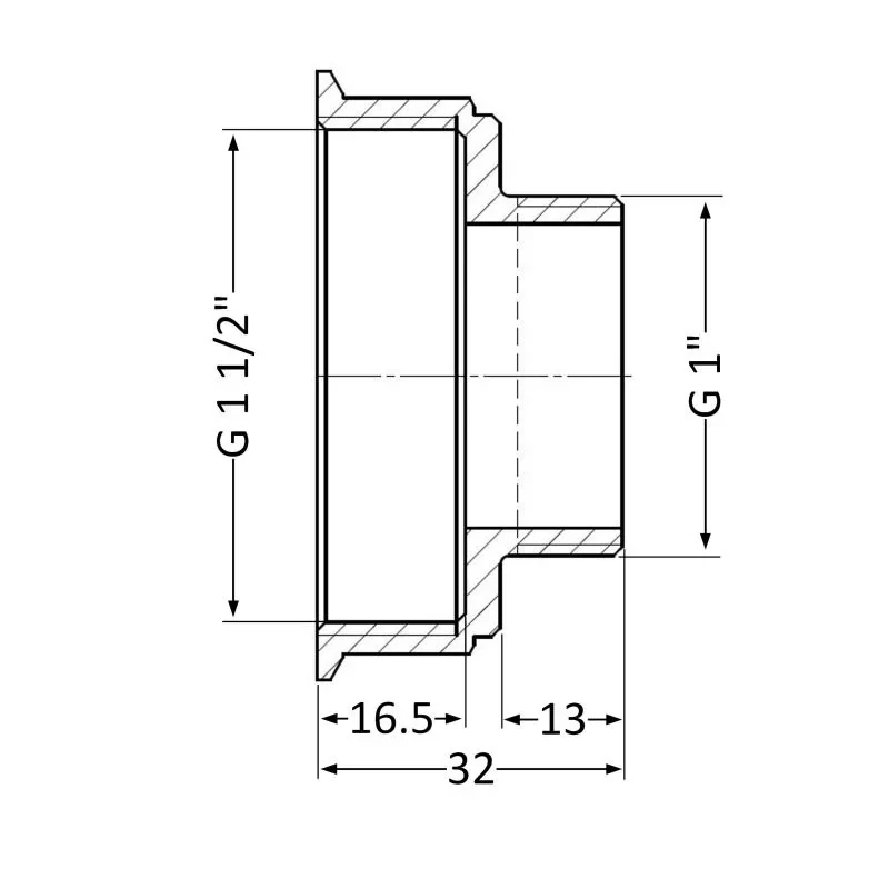 Переход SD Plus 1 1/2