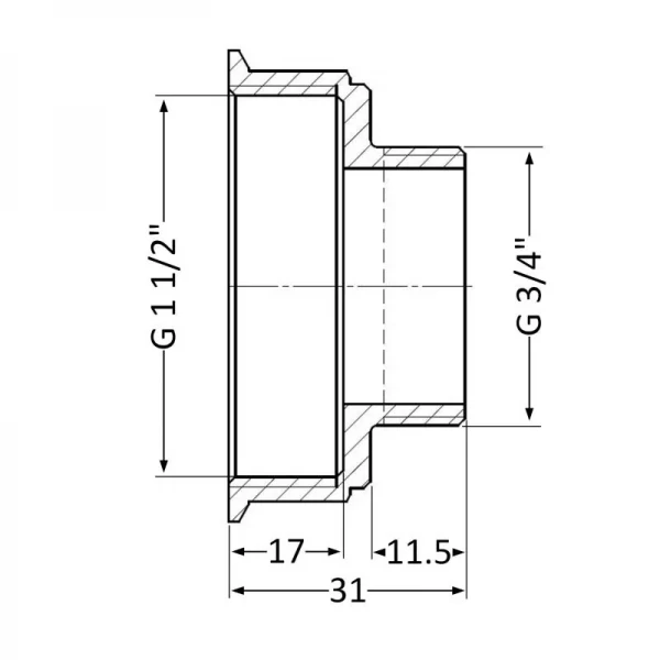 Переход SD Plus 1 1/2