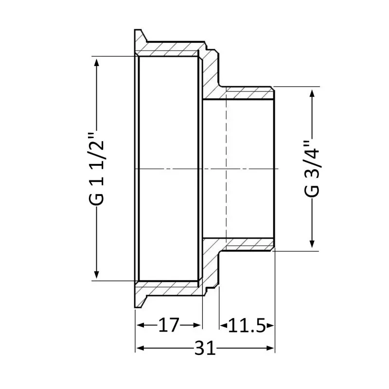Переход SD Plus 1 1/2