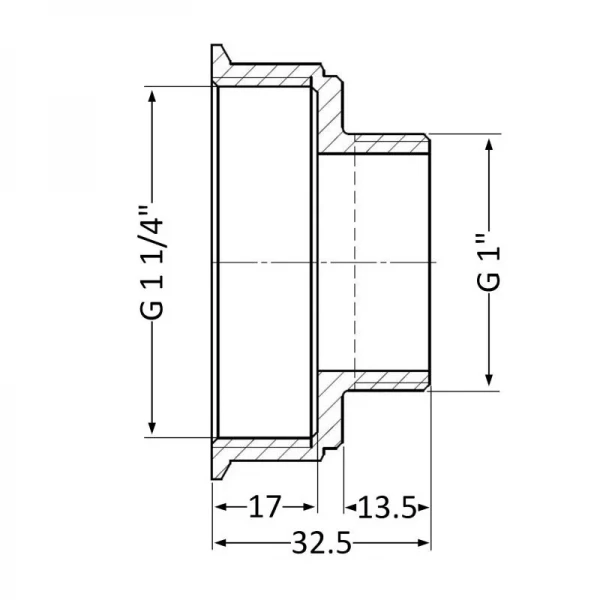 Переход SD Plus 1 1/4