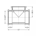 Трійник SD Plus 3/4