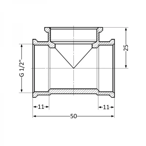 Трійник SD Plus 1/2