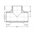 Трійник SD Plus 1/2