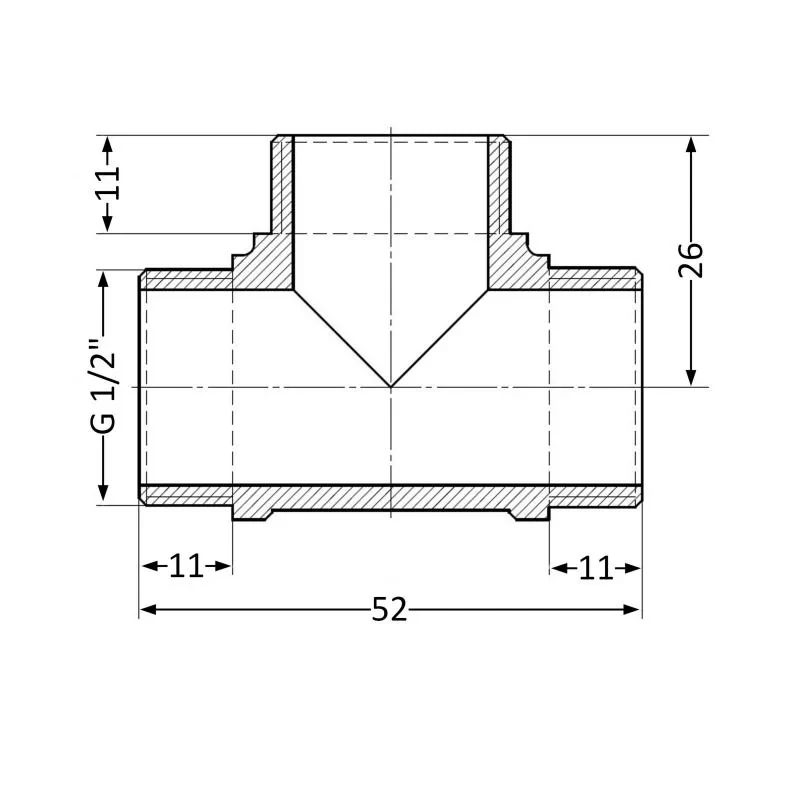 Тройник SD Plus 1/2
