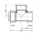 Трійник SD Plus 1/2