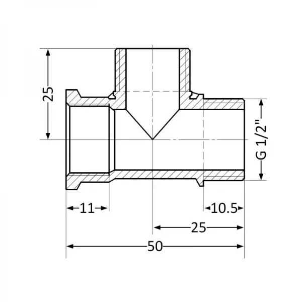 Трійник SD Plus 1/2