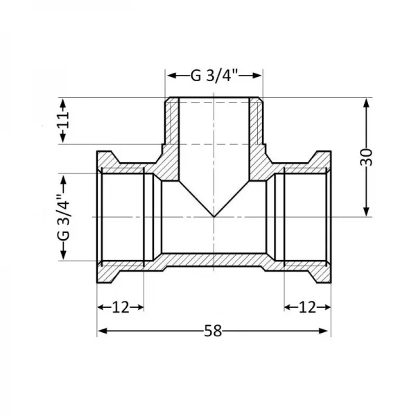 Трійник SD Plus 3/4