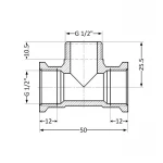 Трійник SD Plus 1/2