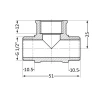Тройник SD Plus 1/2