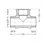 Трійник SD Plus 1/2
