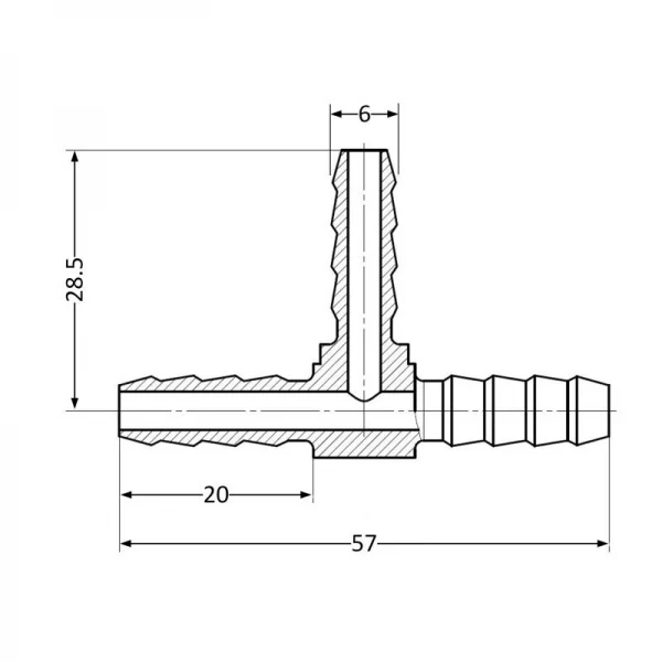 Трійник SD Plus 6 SD4176