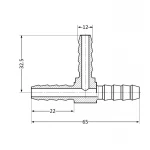 Трійник SD Plus 12 SD41712