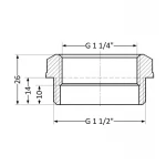 Футорка SD Plus 1 1/2