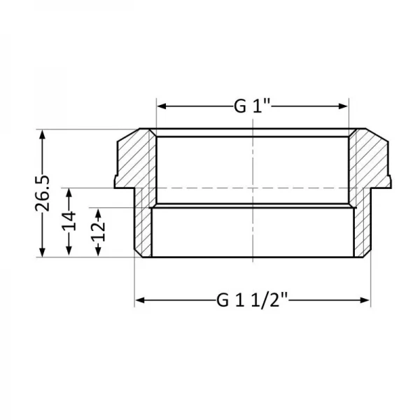 Футорка SD Plus 1 1/2