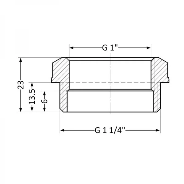 Футорка SD Plus 1 1/4