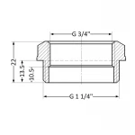 Футорка SD Plus 1 1/4