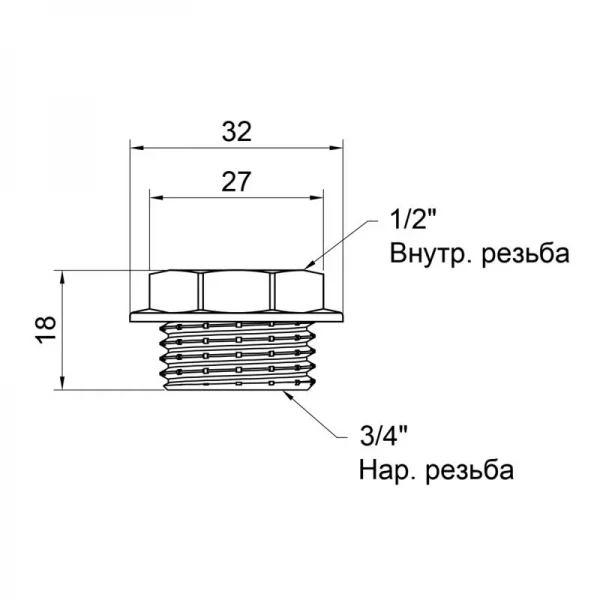 Футорка SD Plus 3/4