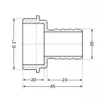 Штуцер SD Plus 20х1