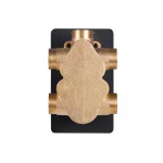 Смеситель для душа Qtap Votice термостатический скрытого монтажа на три потребителя QTVOT6443T105NKB Black Matt