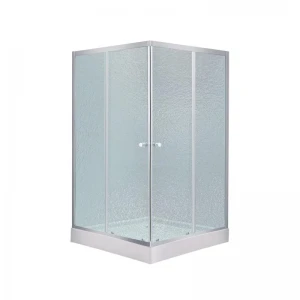 Набор Lidz душевая кабина Wawel SC90x90.SAT.LOW.FR, стекло Frost 4 мм + поддон Mazur