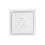 Набор Lidz душевая кабина Wawel SC90x90.SAT.LOW.FR, стекло Frost 4 мм + поддон Mazur