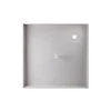 Набор Lidz душевая кабина Wawel SC80x80.SAT.LOW.GR, стекло тонированное 4 мм + поддон Mazur