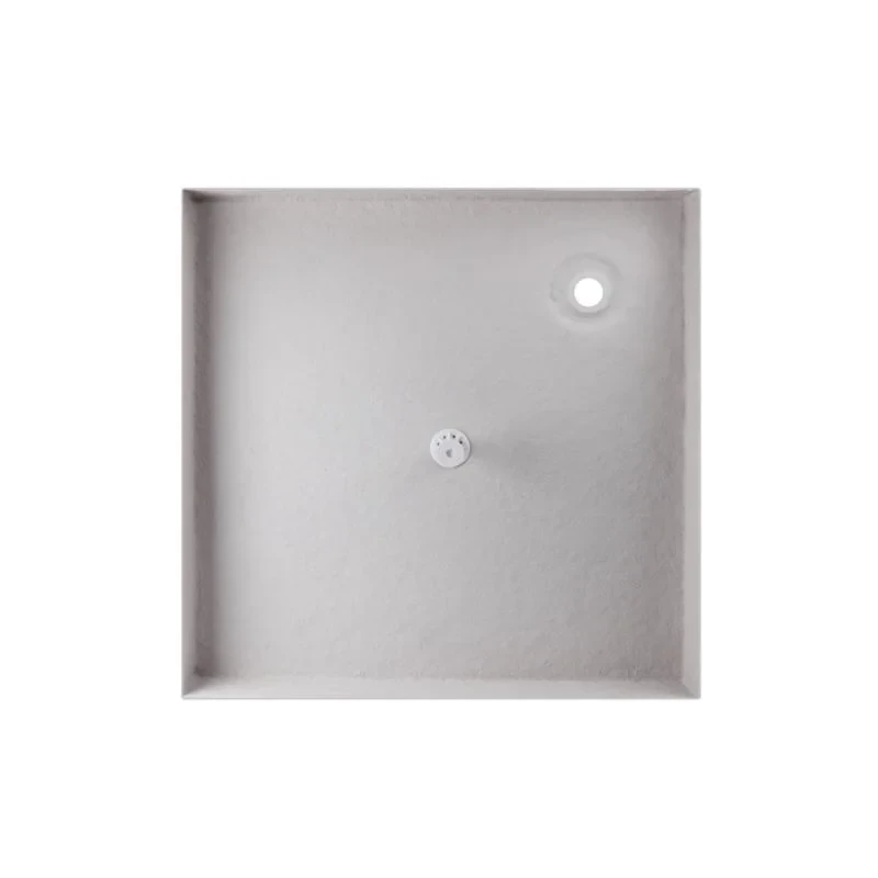 Набор Lidz душевая кабина Wawel SC80x80.SAT.LOW.GR, стекло тонированное 4 мм + поддон Mazur
