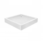 Набор Lidz душевая кабина Wawel SC80x80.SAT.LOW.GR, стекло тонированное 4 мм + поддон Mazur