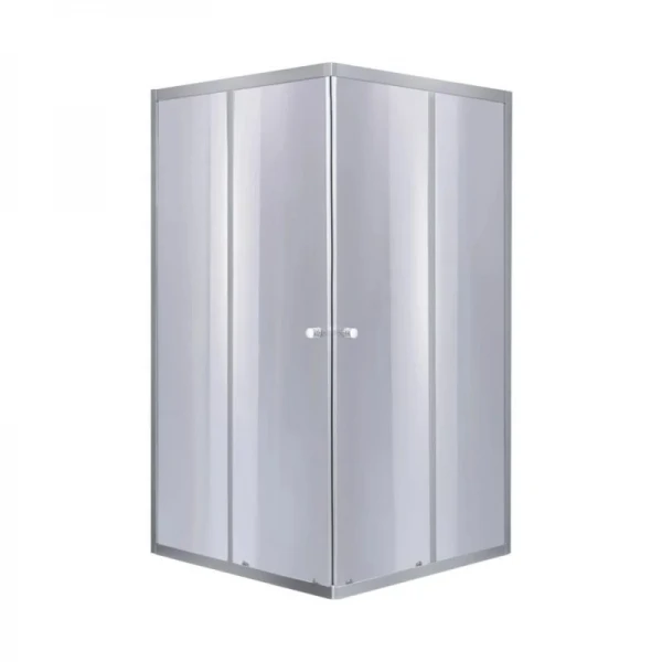 Набор Lidz душевая кабина Wawel SC80x80.SAT.LOW.GR, стекло тонированное 4 мм + поддон Mazur