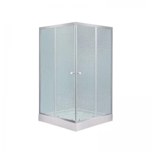 Набор Lidz душевая кабина Wawel SC80x80.SAT.LOW.FR, стекло Frost 4 мм + поддон Mazur