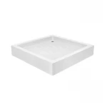 Набор Lidz душевая кабина Wawel SC80x80.SAT.LOW.FR, стекло Frost 4 мм + поддон Mazur