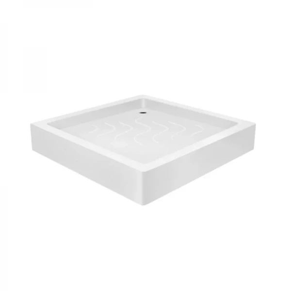 Набор Lidz душевая кабина Wawel SC80x80.SAT.LOW.FR, стекло Frost 4 мм + поддон Mazur