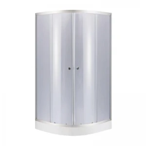 Набор Lidz душевая кабина Latwa SC90x90.SAT.LOW.GR, стекло тонированное 4 мм + поддон Kupala