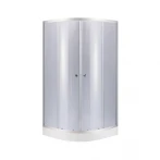 Набор Lidz душевая кабина Latwa SC80x80.SAT.LOW.GR, стекло тонированное 4 мм + поддон Kupala