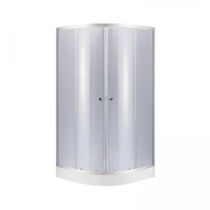 Набор Lidz душевая кабина Latwa SC80x80.SAT.LOW.GR, стекло тонированное 4 мм + поддон Kupala