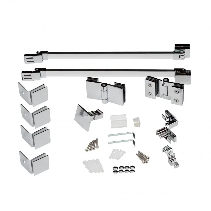 Набір Qtap душова кабіна Capricorn CRM1011SC6 Clear 2020x1000x1000 мм + піддон Tern 301112 100x100x12 см з сифоном