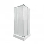 Набор Qtap душевая кабина Presto CRM1088SP5 Pear 1970x800x800 мм + поддон Tern 308812C 80x80x12 см с сифоном