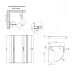 Набор Qtap душевая кабина Taurus BLA1099AC6 Clear 2020x900x900 мм + поддон Robin 309912C 90x90x12 см с сифоном