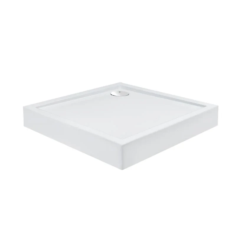 Набор Qtap душевая кабина Taurus CRM1099SC6 Clear 2020x900x900 мм + поддон Tern 309912C 90x90x12 см с сифоном