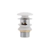 Донний клапан Pop-up для біде з переливом 70х70х110 mm White Qtap