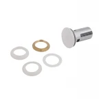 Qtap Pop-up Донный клапан для биде с переливом 70х70х110 mm White