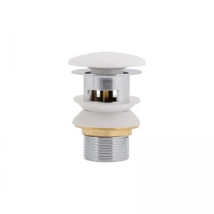 Донний клапан Pop-up для біде з переливом 70х70х110 mm White Qtap