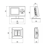 Недельный программируемый термостат Thermo Alliance ТА-2402WiFiRF радиоуправляемый c WiFi