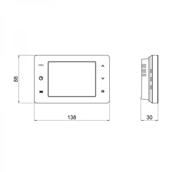 Недельный программируемый термостат Thermo Alliance ТА-2701WiFi сенсорный c WiFi