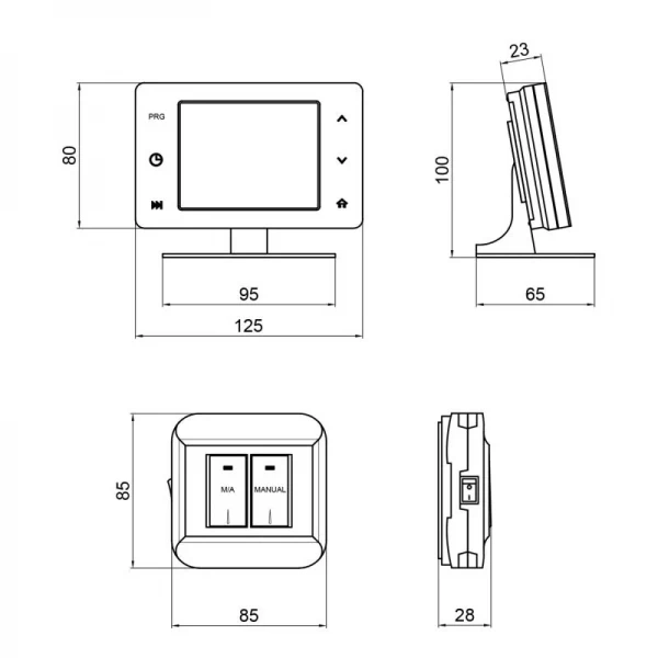 Недельный программируемый термостат Thermo Alliance ТА-2701WiFiRF радиоуправляемый сенсорный c WiFi